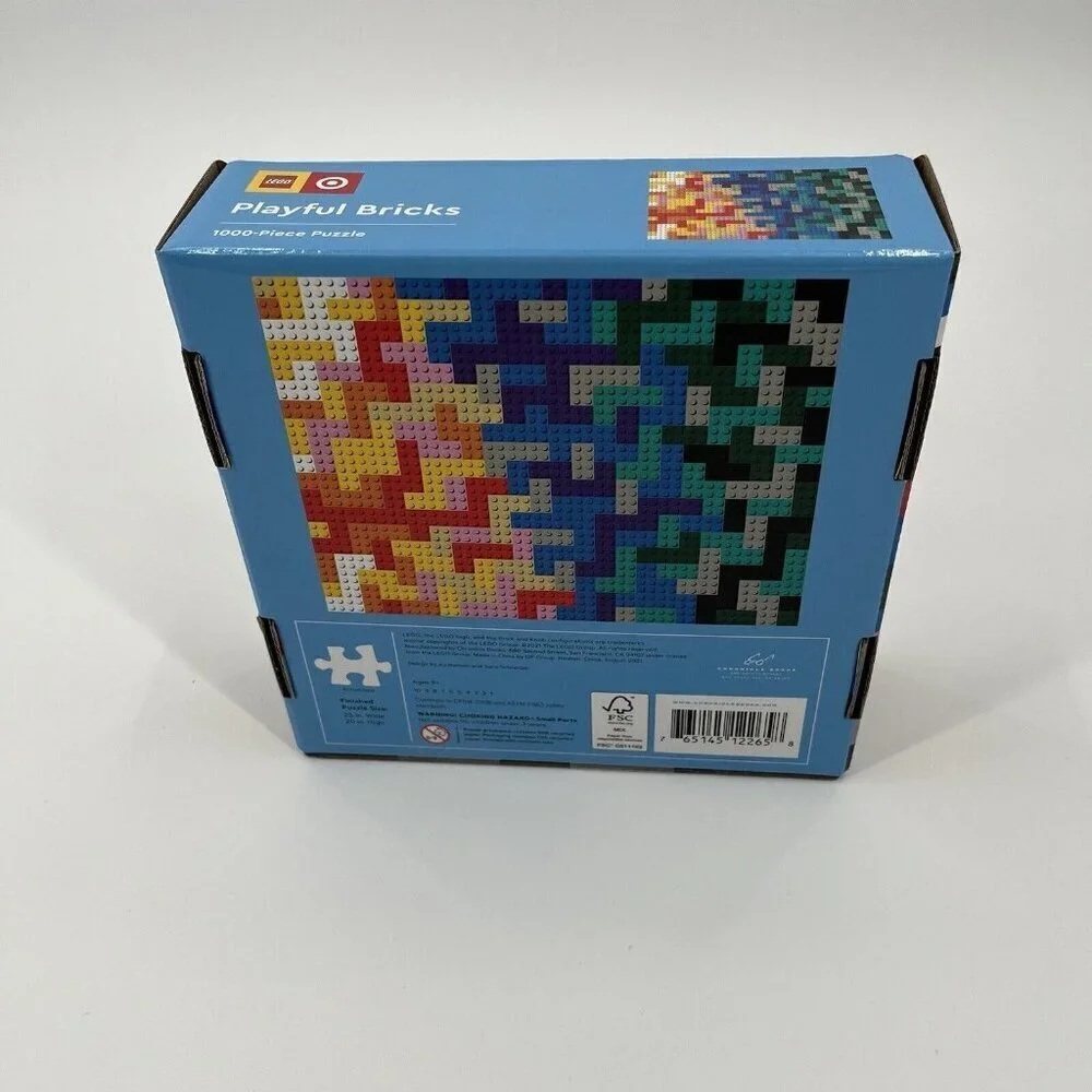 NEW LEGO x TARGET 1000 Piece Puzzle Playful Bricks Colorful Homeschool